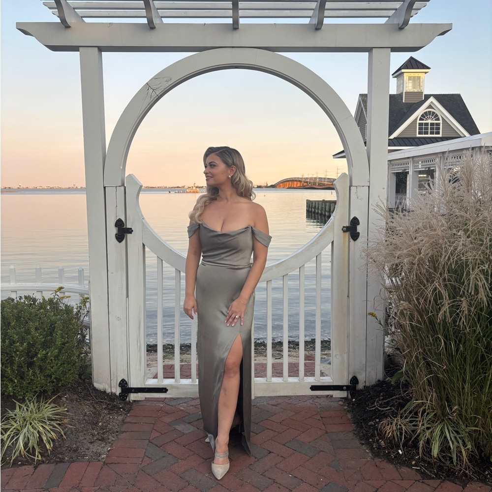 Jenny Yoo Strapless Moss Bridesmaid Dress - Picture 3 of 3
